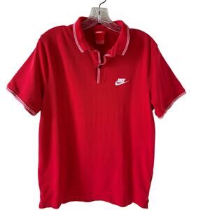 Nike Red Grand Slam Slim Fit Fit Polo Shirt Size L